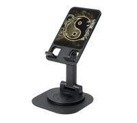 JEJEA Yin Yang Dragon Tiger Print Rotating Cell Stand,Cell Phone Stand For Desk,Adjustable Phone Holder, For All Phones