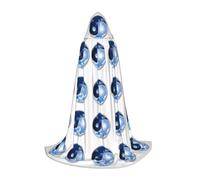 JEJEA Yin Yang World Print Halloween Cosplay Christmas Party Outfits Hooded Wizard Robe Halloween Cloak Medieval Renaissance