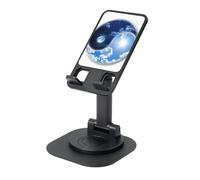 JEJEA Yin Yang World Print Rotating Cell Stand,Cell Phone Stand For Desk,Adjustable Phone Holder, For All Phones