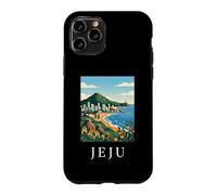 Jeju South Korea Coastal Island Vintage Travel Artwork Case for iPhone 11 Pro