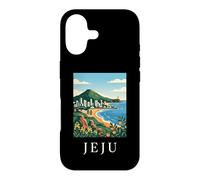 Jeju South Korea Coastal Island Vintage Travel Artwork Case for iPhone 17