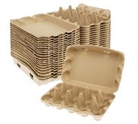 JEJUWE 300 x Half Dozen Egg Boxes x 20 Pieces 3x5 Style Egg Cartons, Traditional Fibre Eggs Box, Reusable and Biodegradable. Packs are Designed to Take Chicken Eggs from Small to Extra Large