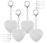 JEJUWE 4Pcs Purse Glow Heart Light Automatic Sensor Purses Lamp Portable Touch Activated Handbag Night Light Heart Shaped Purse Lamp for Women Girls Mother Friends Christmas