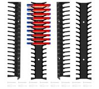 JEJUWE 4PCS Video Game Storage Holder Carbon Steel Game Case Storage Organizer Wall Mounted DVD Disc Holder Shelf for CD DVD