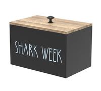 JEJUWE Tampon Holder for Bathroom with Lid Fashionable Wood Tampon Box Girl Stuff Case with Compartments Solid Period Box for Women