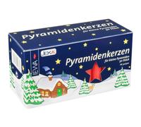 Jeka Kerzen Christmas Pyramid Carousel Candles, Medium 14mm - Red