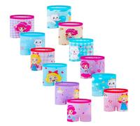 JekBriff Girls Boxers Knickers Underwear Pack of 12 Pants, 6-8 Years, MULTICOLOR E41, Size:XL