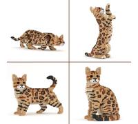 JEKCA Bengal Cat 4-in-1 Pack 01S-M01 | Cat Plastic Building Blocks | Age 14+