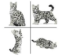 JEKCA Bengal Cat 4-in-1 Pack 01S-M02 | Plastic Building Blocks | Age 14+