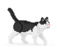 JEKCA Black and White Cat Mini 01S | Plastic Building Blocks | Age 14+