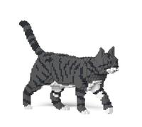 JEKCA Cat 03S-M02 | Tabby Cat Plastic Building Blocks | Age 14+