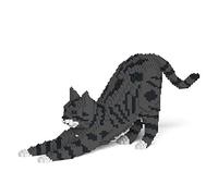 JEKCA Cat 05S-M02 | Tabby Cat Plastic Building Blocks | Age 14+