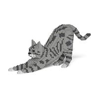 JEKCA Cat 05S-M03 | Tabby Cat Plastic Building Blocks | Age 14+