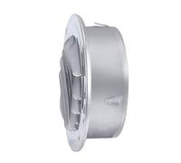 JEKKAH 201 Stainless Steel Flat Hood Wall Hole Rain Cover Range Hood Exhaust Pipe Cover Exterior Wall Exhaust Fan Outlet(160mm(6.3inch))