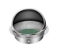 JEKKAH 304 Stainless Steel Range Hood Exhaust Pipe Rain Cap Exterior Wall Air Outlet Bird-proof Cover Thickened Vent Through-the-wall(170mm(6.7inch))