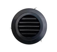 JEKKAH Air Outlet Abs Central Air Conditioning Indoor Exhaust Round Cover Mesh Cover Plastic Decoration Ventilation Constant Force Black(150mm,Oblique shutter air vents)