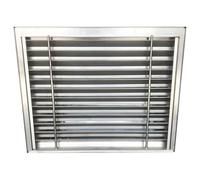 JEKKAH Stainless Steel Rainproof Shutters 304 Exhaust Duct Outdoor Bathroom Central Air Conditioning Exhaust Port(400mm(16inch))