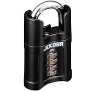 Jekosa® JKS55 [Waterproof] Heavy Duty Combination Padlock Outdoor - [Closed Shackle] - [No Key] 4 Digit Code Lock for Sheds, Gates, Lockers, Hasps
