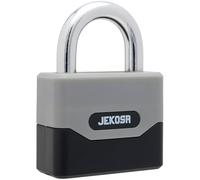 Jekosa® PDP68 Heavy Duty Combination Padlock - 11mm Cut Resistant Shackle, Weatherproof Polyamide Shell | 4-Digit Coded Lock for School & Gym Locker, Shutters, Gates