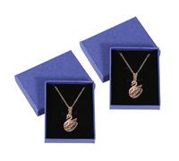 JEKUGOT 2 Pcs Jewellery Gift Box, 7x9x1.5cm Small Gift Box with Lids, Bracelet Gifts Boxs for Birthdays Party, Anniversaries, Valentine's Day, Bracelet Jewellery Favors (Blue)