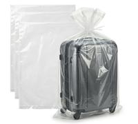 JEKUGOT 3 Pcs Large Clear Storage Bags, 90x120cm Clear Storage Bags, Plastic Storages Bag with Ties for Suitcases, Plush Toys, Office Chairs, Quilts, Loft Storages