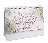 JEKUGOT Desk Calendar 2026, Flip Page Standing Desk Calendar, Personalised Calendars 2026 for Funny Desks Decor, Home Weekly and Monthly Planner, School, Office