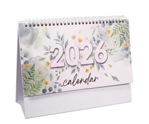 JEKUGOT Desk Calendar 2026, Flip Page Standing Desk Calendar, Personalised Calendars 2026 for Funny Desks Decor, Home Weekly and Monthly Planner, School, Office