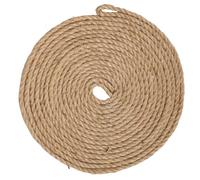 JEKUGOT Jute Rope, 6mm x 20m Thick Twine String, 3 Strand Braiding Twine for Crafting, Garden, Camping, Cat Scratcher String (Brown)