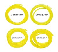 JEKUGOT Strimmer Fuel Pipe, 4 Size Fuel Hose, Strimmer Fuel Line, Petrol Hedge Trimmer Fuel Line, 2 x 3.5mm, 2.5 x 5mm, 3 x 5mm, 3 x 6mm, 1m Long