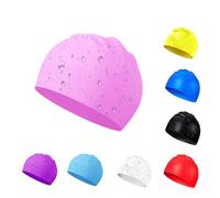 JEKUGOT Waterproof Kids Swimming Cap, Silicone Swim Hat for Boys and Girls 6-14 Years, Comfortable & Anti-Slip Swim Cap, Stretchable and Durable Child's Swim Cap