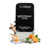 JEKUU Obsidian Kiss Solid Perfume (12g) | Best Gift | Vanilla, Pink Pepper & Jasmine Fragrance, Alcohol-Free, Long Lasting, Travel Friendly Mini Perfume, Luxury Pocket Perfume