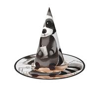 JEKYDOSD Cartoon Cute Raccoon Print Halloween Hat Spooky Party Accessory, Carnivals Masquerade Balls