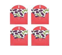 JEKYDOSD Cartoon Eggplant Print Greeting Card Pearl Paper Design With Elegant Shimmer For Christmas, Birthday