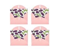 JEKYDOSD Cartoon Eggplant Print Greeting Card Pearl Paper Design With Elegant Shimmer For Christmas, Birthday
