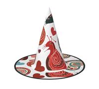 JEKYDOSD Cute Snail Print Halloween Hat Spooky Party Accessory, Carnivals Masquerade Balls