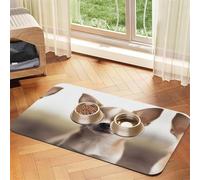 JEKYDOSD Funny Chihuahua Print Pet Absorbent Leather Tablecloth Perfect for Dogs, Cats, and Other Pets