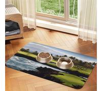 JEKYDOSD Hawaii Beach Golf Course Print Pet Absorbent Leather Tablecloth Perfect for Dogs, Cats, and Other Pets