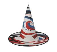 JEKYDOSD Marble Mixed Brown Print Halloween Hat Spooky Party Accessory, Carnivals Masquerade Balls