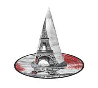 JEKYDOSD Paris Print Halloween Hat Spooky Party Accessory, Carnivals Masquerade Balls