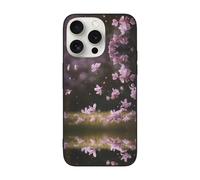 JEKYDOSD Pink Lilac Petals Print 6.7in for iPhone 15 Pro Max Case,6.1in for iPhone 15 Pro