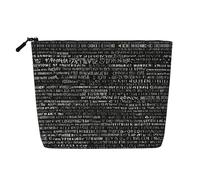 JEKYDOSD Programmer Programming Code Print Fake Hemp Makeup Bag Waterproof Imitation Hemp Bag For Daily Life, Travel, And More