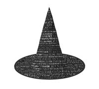 JEKYDOSD Programmer Programming Code Print Halloween Hat Spooky Party Accessory, Carnivals Masquerade Balls