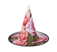 JEKYDOSD Rose Blossom Print Halloween Hat Spooky Party Accessory, Carnivals Masquerade Balls
