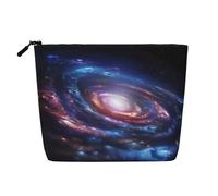 JEKYDOSD Space Spiral Cosmic Energy4 Print Fake Hemp Makeup Bag Waterproof Imitation Hemp Bag For Daily Life, Travel, And More