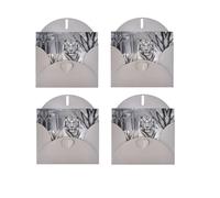 JEKYDOSD The Wild White Tiger Print Greeting Card Pearl Paper Design With Elegant Shimmer For Christmas, Birthday