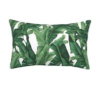 JEKYDOSD Tropical Banana Palm Leaf Print Pillow Case 100% Polyester Fiber, Soft and Comfortable Perfect for Any Room