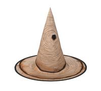 JEKYDOSD Wood Grain Print Halloween Hat Spooky Party Accessory, Carnivals Masquerade Balls