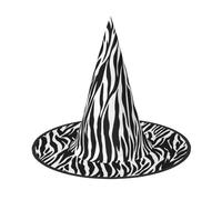 JEKYDOSD Zebra Print Print Halloween Hat Spooky Party Accessory, Carnivals Masquerade Balls