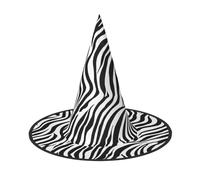 JEKYDOSD Zebra Print Print Halloween Hat Spooky Party Accessory, Carnivals Masquerade Balls