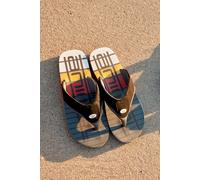 Jekyl All Over Printed Lightweight Flip Flop Animal Dark Grey 7